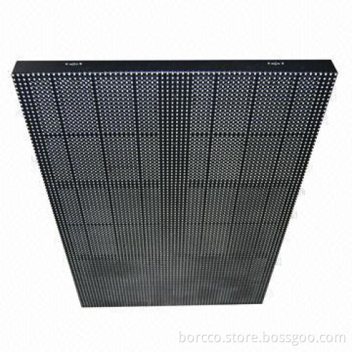 High-resolution Indoor Mesh Video Wall LED Curtain/Screen Display with 6500K Color Temperature